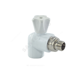 Кран шаровой PP-R белый Дн 20х1/2" НР угловой для радиатора VALFEX 10148020