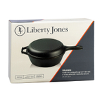 Набор сковород чугунных brasen с масляной полировкой, D25 см, 2 шт.