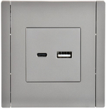 Розетка USB  IEK FP-U22-D31-K46
