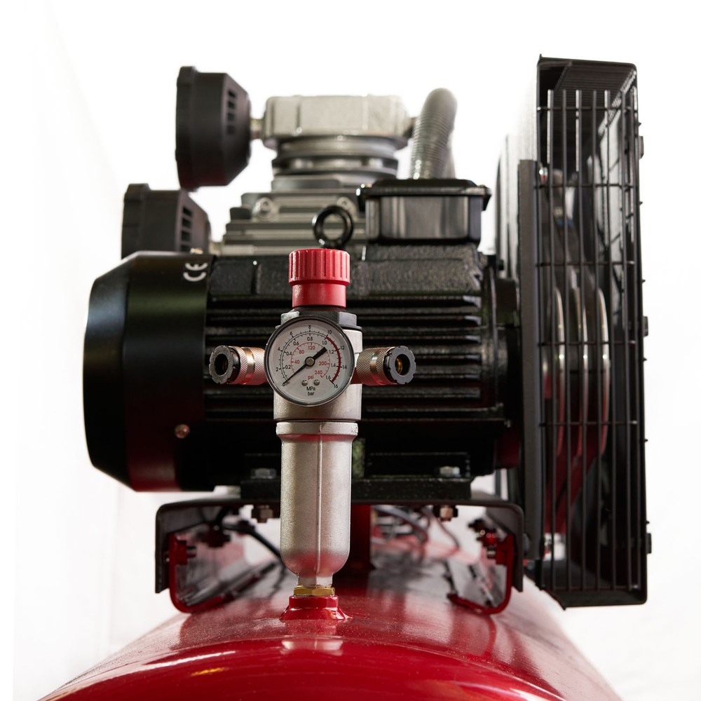 Компрессор ROSSVIK СБ4/Ф-500.LB75, 950 л/мин, 10 бар, ресивер 500 л, 380 В/5,5 кВт, красный