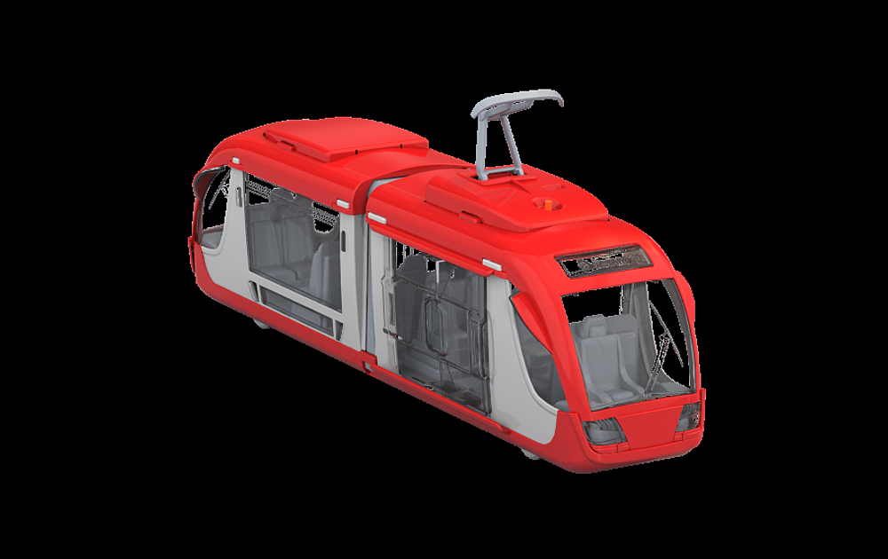 Трамвай свет/звук, коробка (Нордпласт)