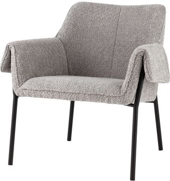 Кресло лаунж Aline альпака серый