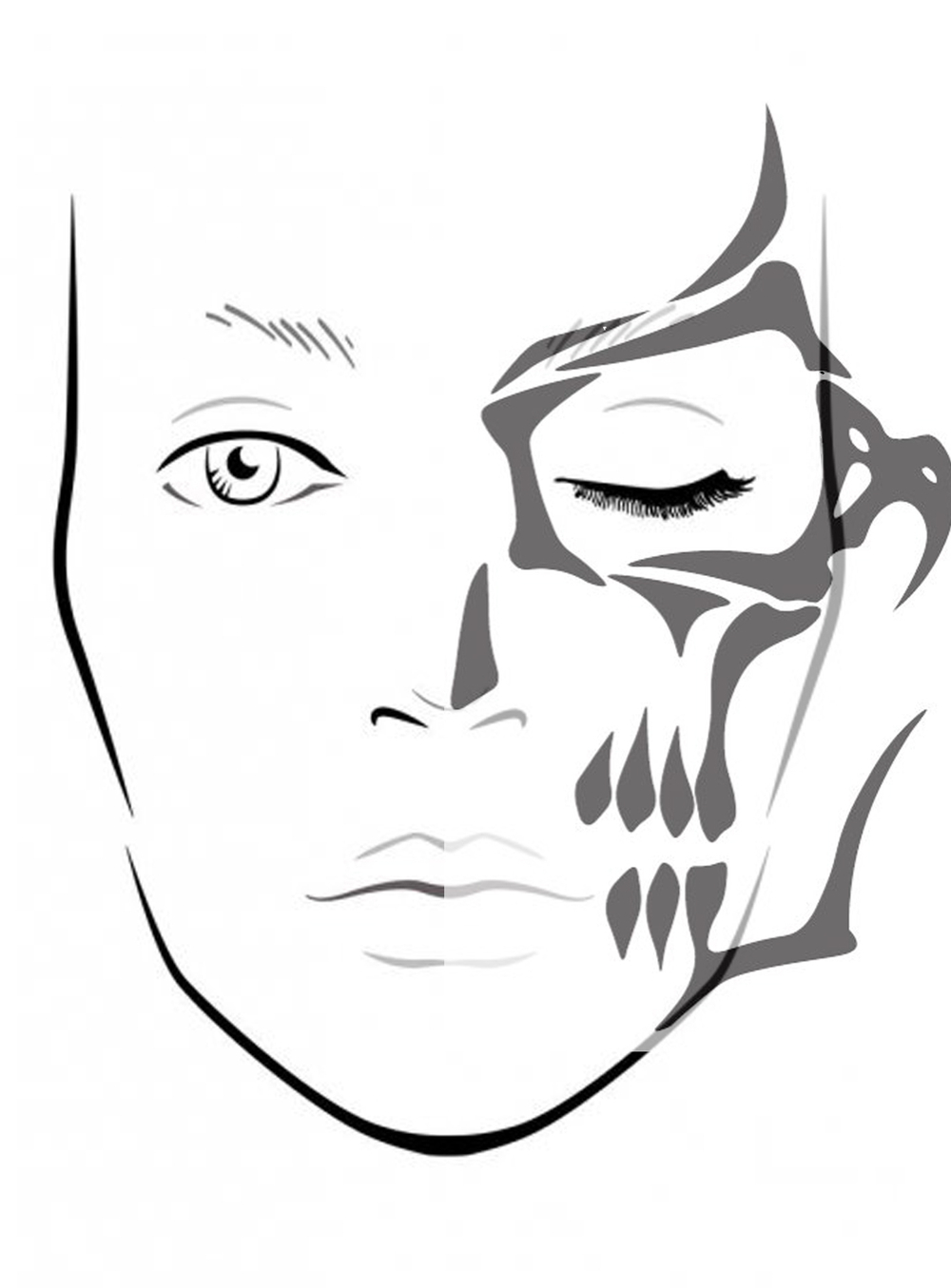 Наклейка Flash Makeup fantasy HLW0104