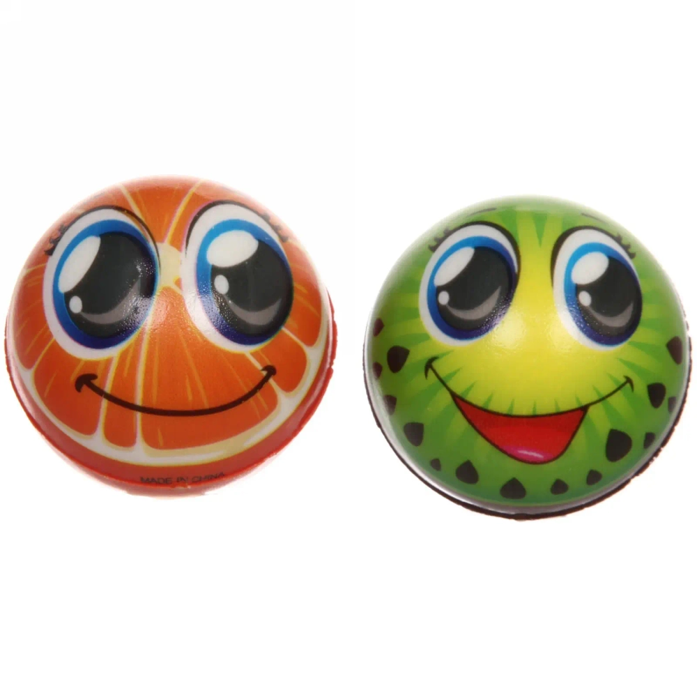 Мяч 6,3 см «Спелые фрукты» (антистресс), микс СТИКЕР НА ВЛОЖЕНИЕ