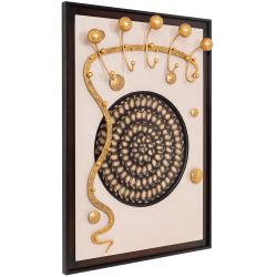 Вешалка настенная Heri 2 Каштан Амбер Бронза