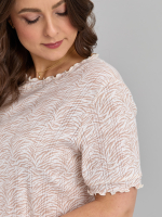 Ночная сорочка Ср-184/ажурмолоко-бежзебра