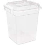 Контейнер 6л квадратный, с ручками, прозрачный