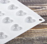 Форма для муссовых десертов  «Сердечки», 29,7х17,3 см, 35 ячеек (2,5х2,3 см)