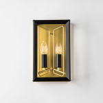 713627 Бра REGOLO 2х40W E14 ЧЕРНЫЙ МАТОВЫЙ/ЗОЛОТО