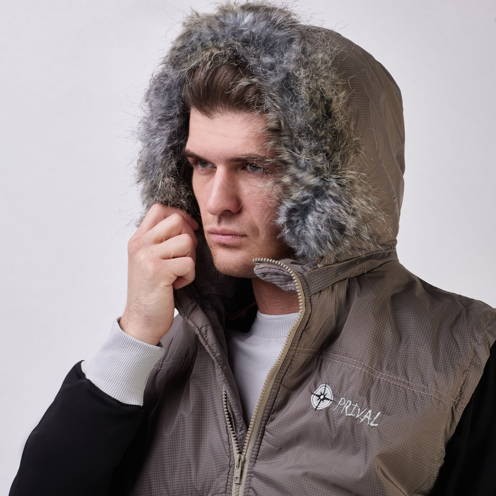 Жилет утеплённый Prival Валдай 52-54, тёмно-бежевый