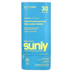 ATTITUDE, Sunly, минеральный солнцезащитный стик для детей, SPF 30, без запаха, 60 г (2,1 унции)
