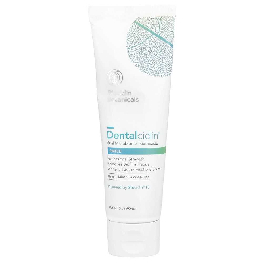 Biocidin Botanicals, Dentalcidin®, зубная паста для микробиома полости рта, натуральная мята, 90 мл (3 унции)