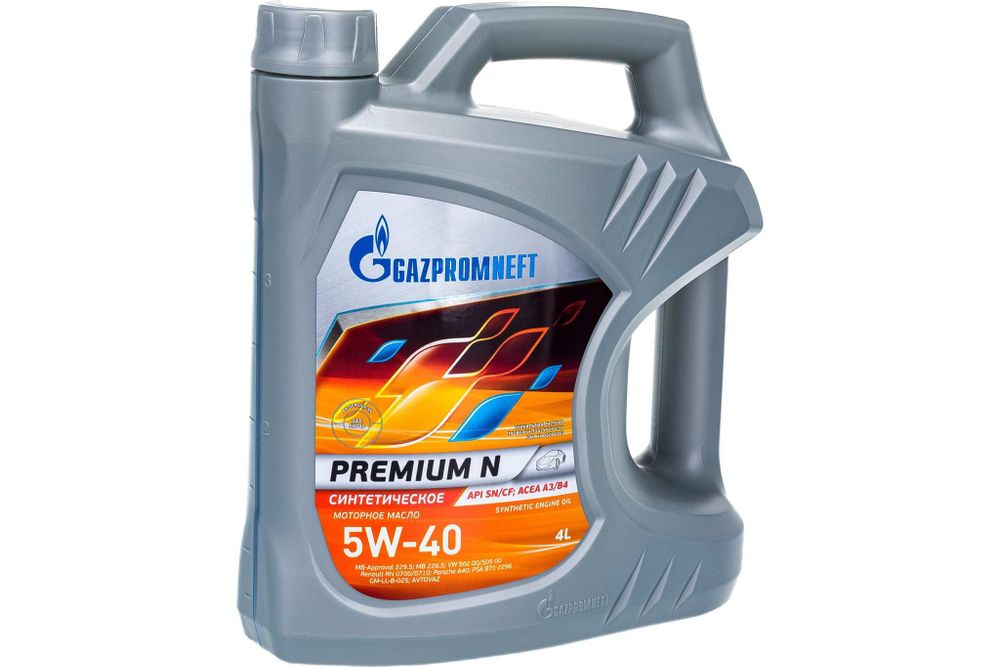 Масло Premium N 5W-40 4л Gazpromneft 2389900144