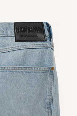 ZARA X WILLY CHAVARRIA ДЖИНСЫ ПРЯМОГО КРОЯ, СИНИЙ