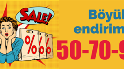 90%-dək böyük endirim, üstəlik, PULSUZ çatdırılma başladı!