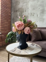 Кашпо Кошка Гипсовая голова Ваза скульптура горшок