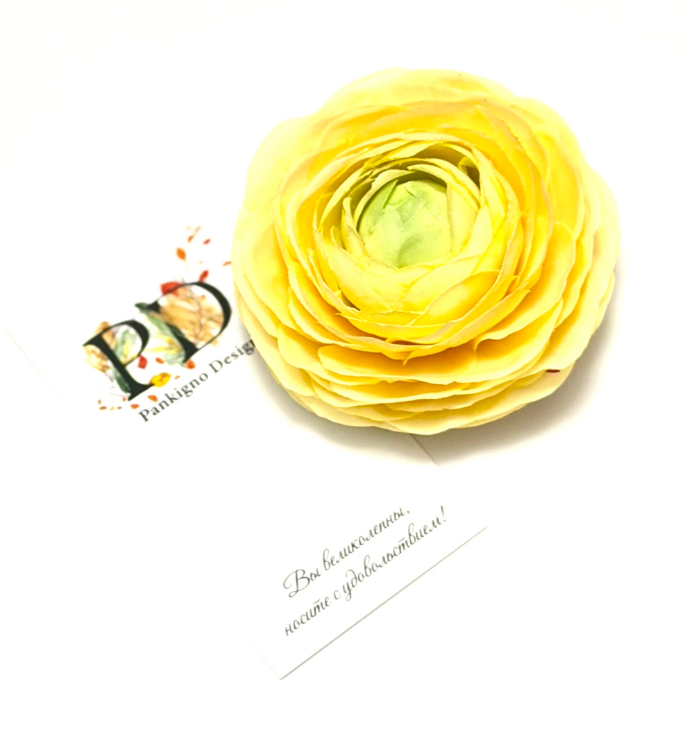 Брошь-заколка Pankigno Design Ранункулюс Spring