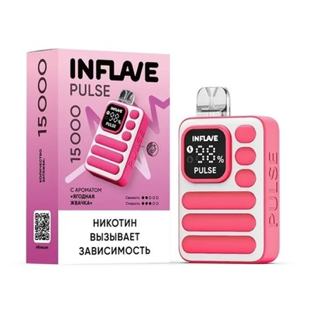 Inflave Pulse Ягодная жвачка 15000 затяжек 20мг (2%)