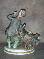 Статуэтка. Фарфор. Старьёвщик. Capodimonte. Италия