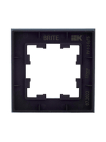 BRITE Рамка 1 -местная РУ-1-2-БрТБ стекло темная бронза IEK
