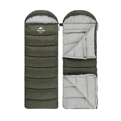 Спальный мешок Naturehike U Series Двойной хлопок осень-зима зелёный U250S, 6927595764305