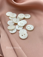 Пуговицы ДГ теплый белый перламутр