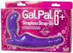 Фиолетовый вибратор-страпон GAL PAL