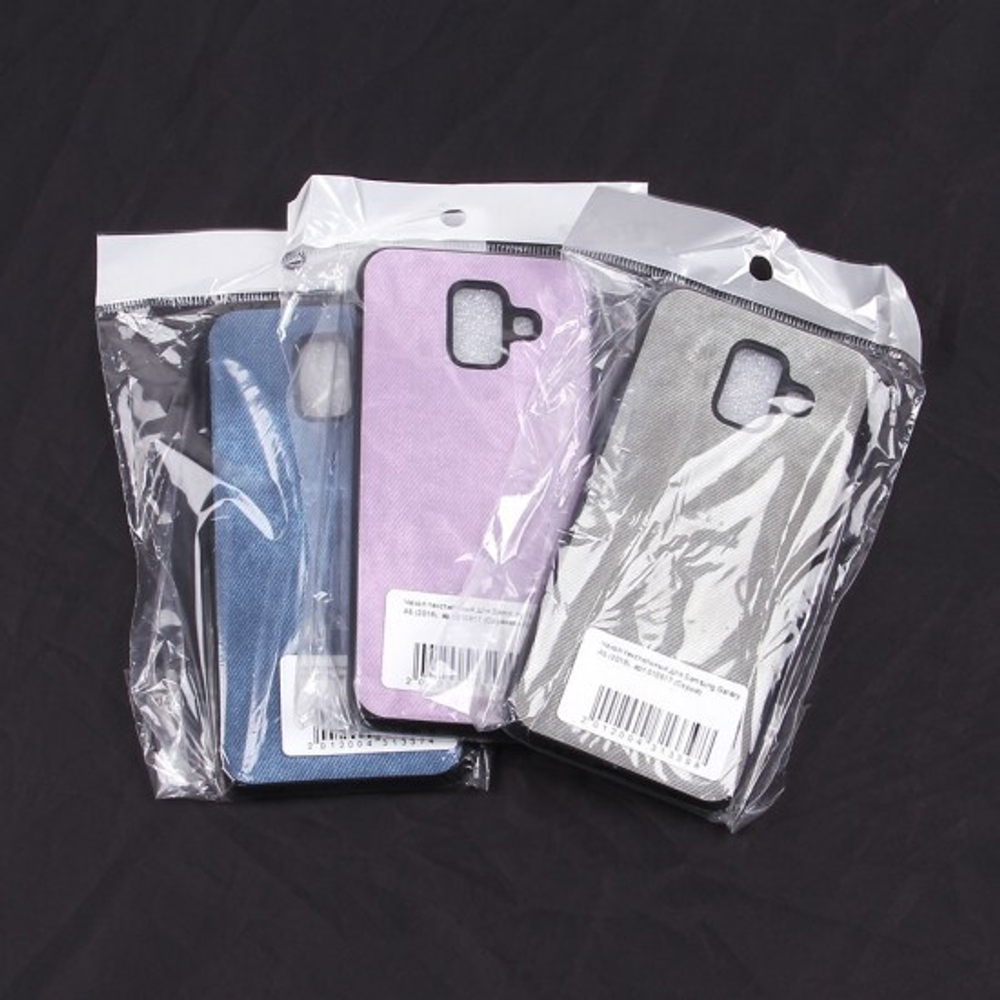 Чехол текстильный для Samsung Galaxy A6 (2018), 010817 Бежевый