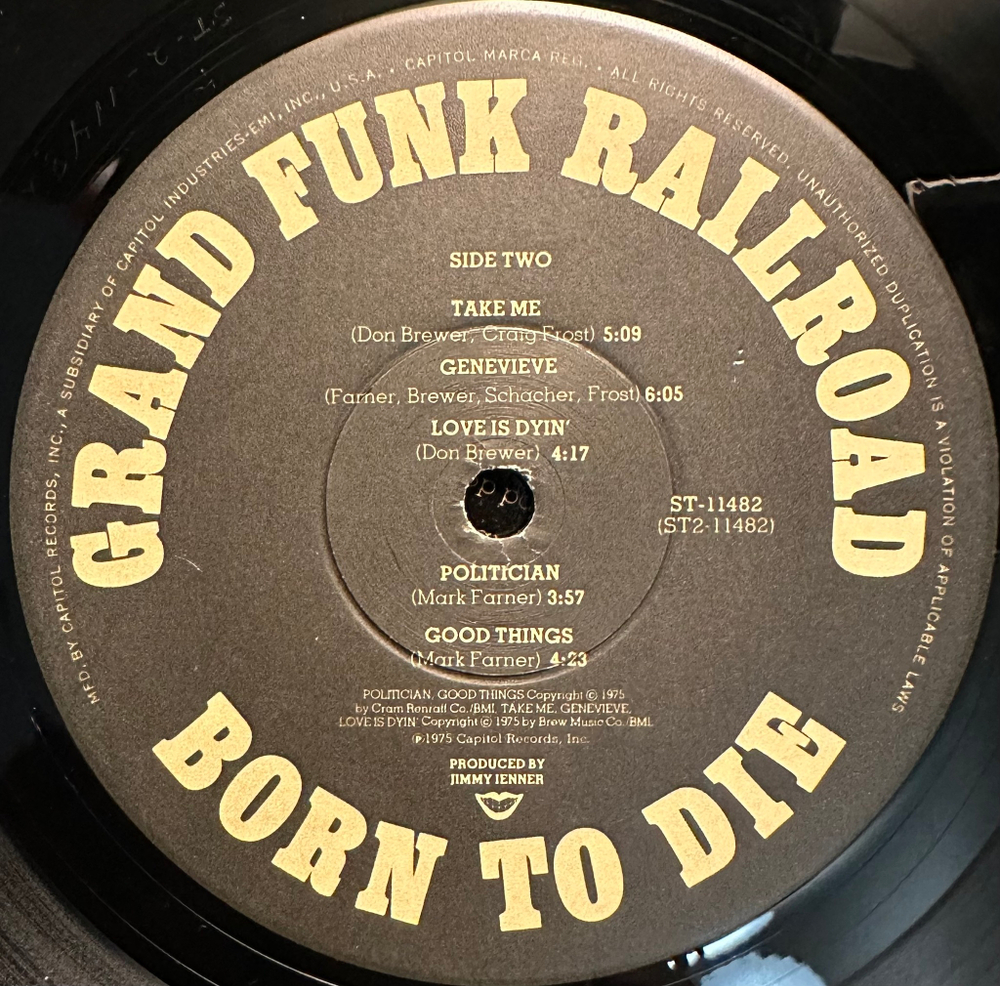 Grand Funk Railroad - Born To Die (США 1976г.)
