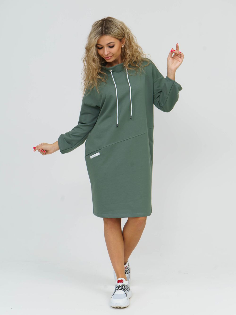 880 Платье "Хаки" SveTekst (Акция)