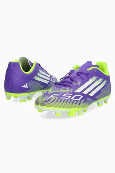 Бутсы adidas F50 Club FG/MG Junior - фиолетовый