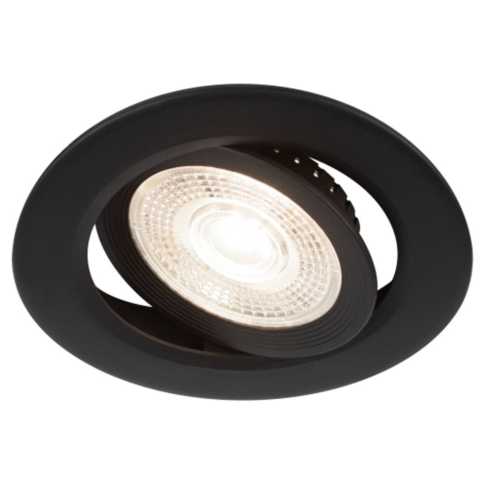 Светильник светодиодный встраиваемый ЭРА KL LED 25A-5 4K BK 5Вт 4000К круглый поворотный черный