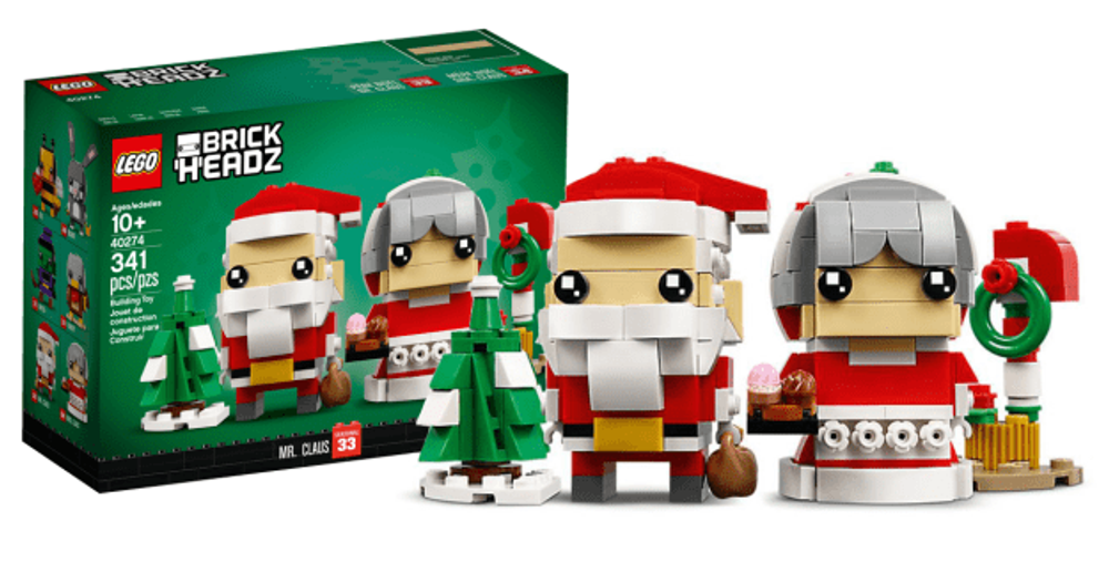 LEGO BrickHeadz: Мистер и Миссис Клаус 40274 — Mr. & Mrs. Claus — Лего БрикХедз