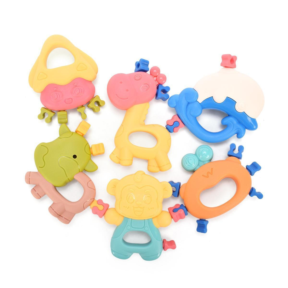 Набор погремушек 6шт, коробка JHD312