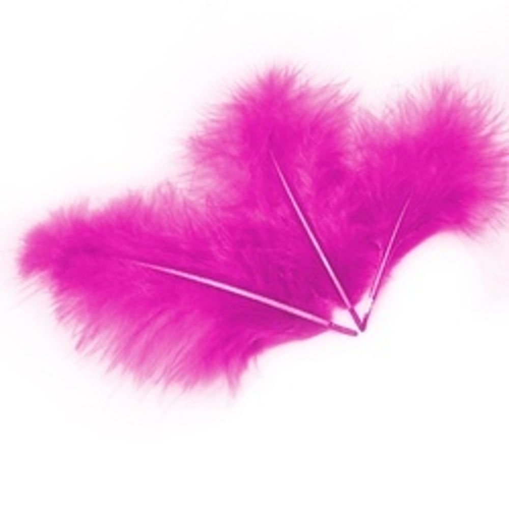 Перья, Ярко-розовый, 10*15 см, 30 шт.