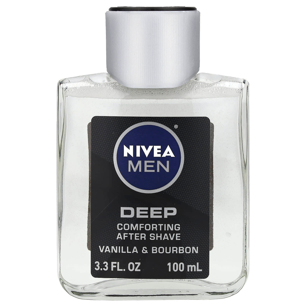Nivea, Для мужчин, успокаивающее средство после бритья, насыщенное, с ванилью и бурбоном, 100 мл (3,3 жидк. унц.)