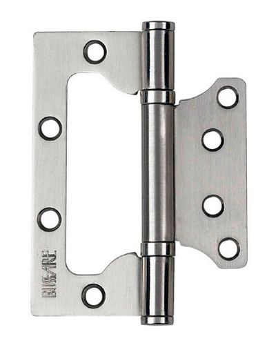 Петля накладная BUSSARE B020-U 100x75x2.5-2BB-1SC хром матовый
