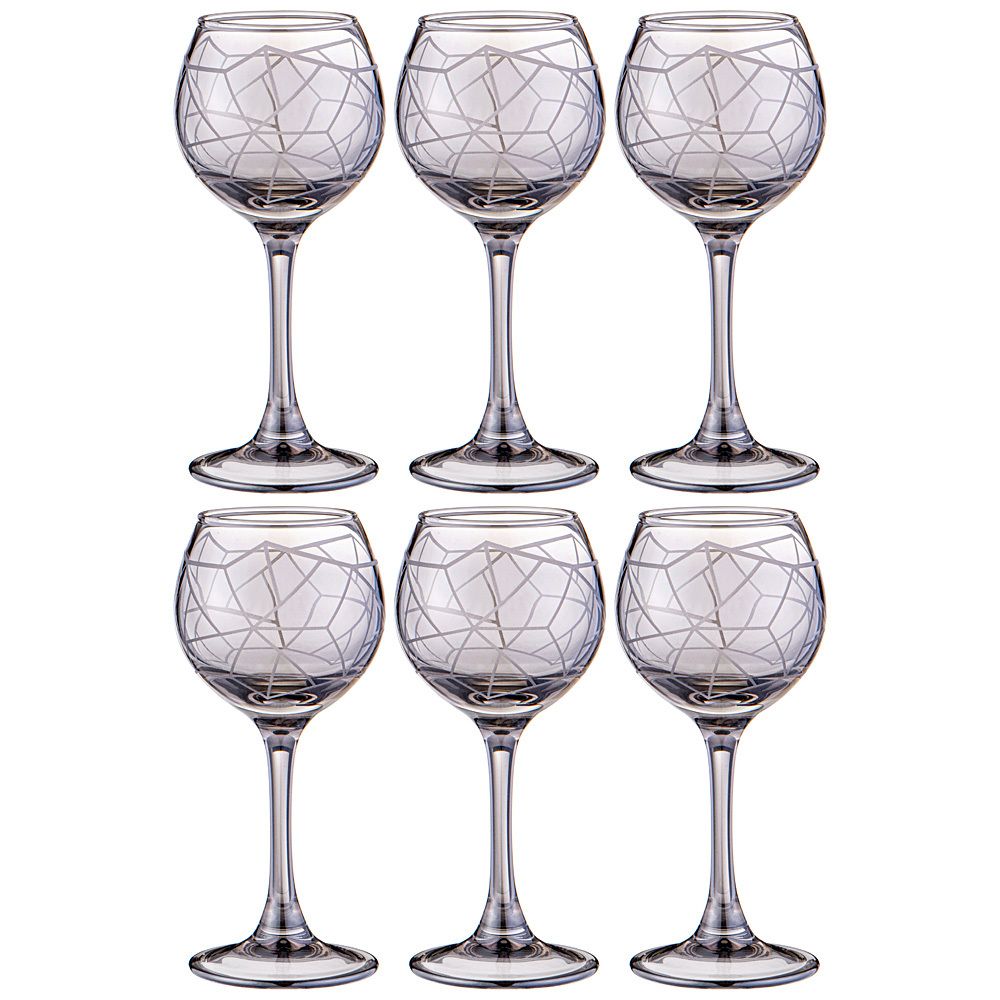 НАБОР РЮМОК ИЗ 6 ШТ "ГРАФИКА" ГРАФИТ 85 МЛ