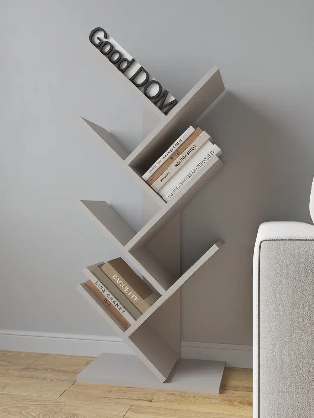 Напольная книжная полка книжный шкаф стеллаж для книг