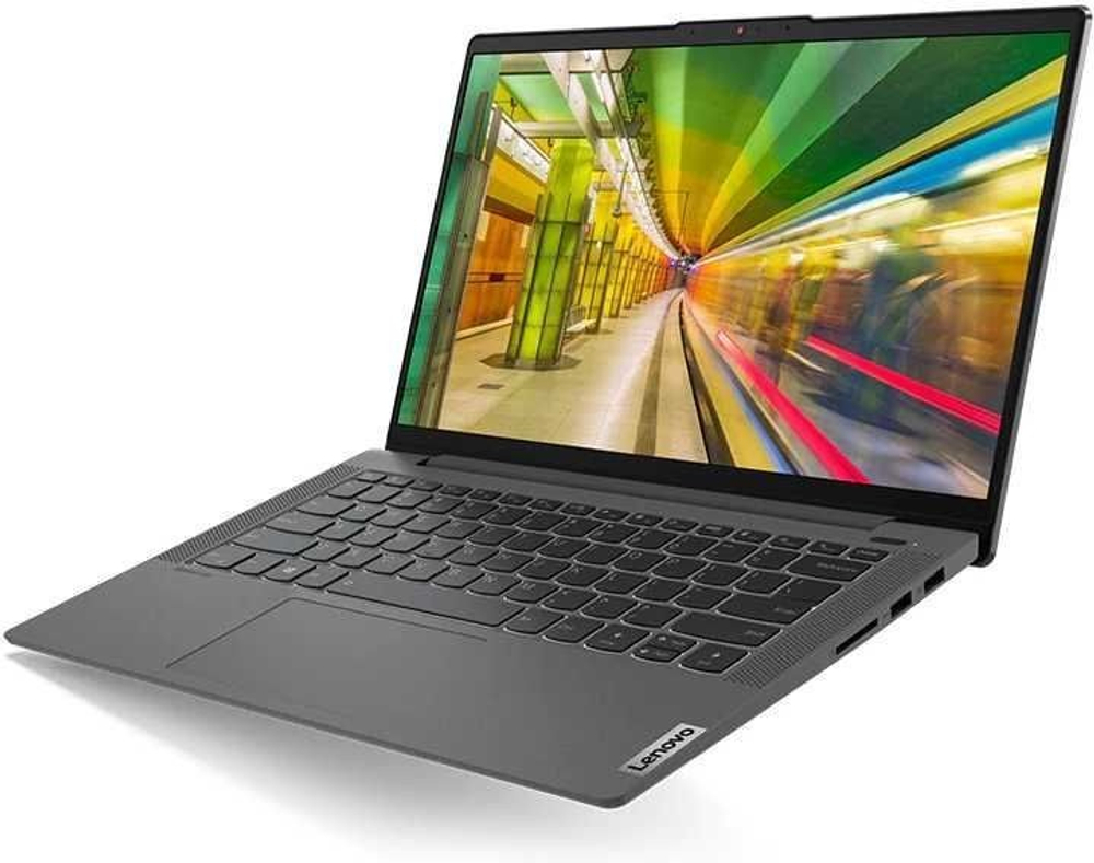 Ноутбук Lenovo IdeaPad 5 14ALC05, 14", IPS, AMD Ryzen 5 5500U 2.1ГГц, 8ГБ, 256ГБ SSD, AMD Radeon , noOS, 82LM005ERK, темно-серый