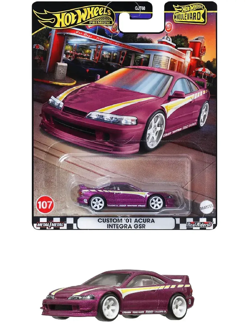 Машинка Хот Вилс Премиум Acura Integra GSR 2001 GJT68 HRT77