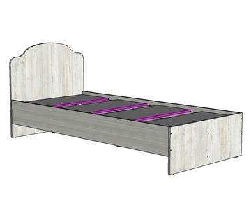 Кровать АРТ-ЛАВОРО 2000-900 / 2032*900*940/ дуб интра / дуб интра