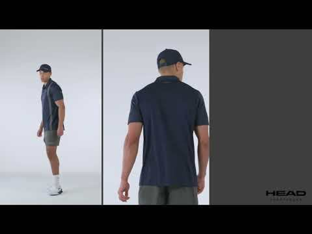 Мужское теннисное поло Head Club 25 Tech - белый