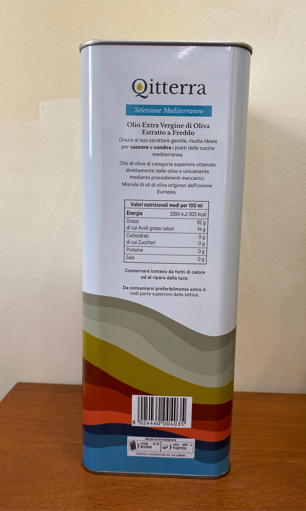 Оливковое масло нерафинированное BONO Qitterra 5l Сицилия