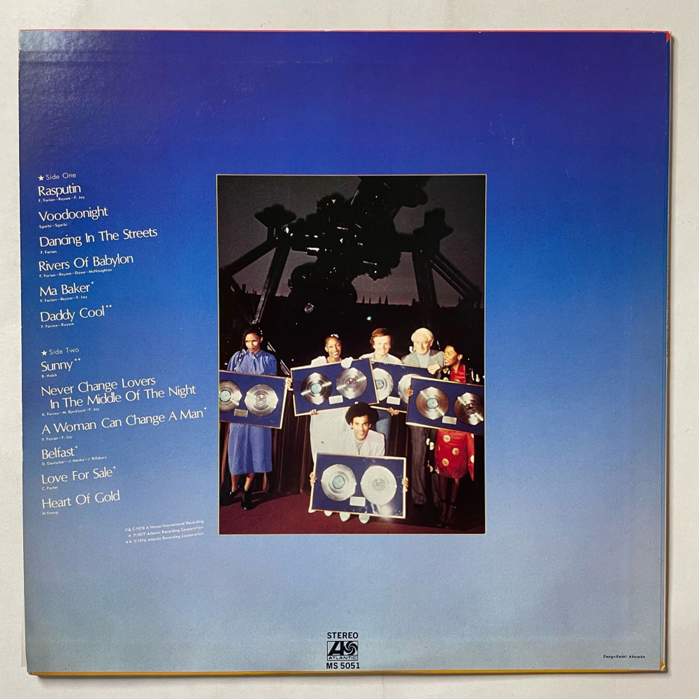 Винтажная виниловая пластинка LP Boney M Best Rasputin, Voodoonight, Dancing In The Streets (Japan 1979) (No Obi) P-10619A