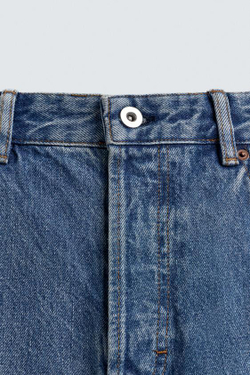 ZARA ДЖИНСЫ STRAIGHT FIT LIMITED EDITION, ВЫЦВЕТШИЙ СИНИЙ