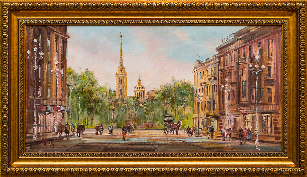 Картина маслом "Петропавловская крепость. День" Шеренкова