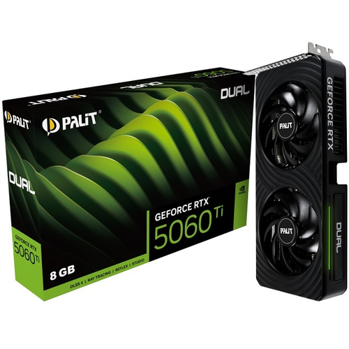 Видеокарта Palit GeForce RTX 5060 Ti DUAL 8GB (NE7506T019P1-GB2062D)