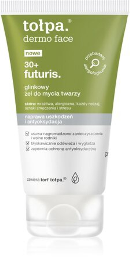Tołpa Dermo Face Futuris 30+ - Гель для умывания лица с глиной /   150  ml  / GTIN 5902719413018
