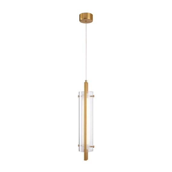 Подвесной светодиодный светильник Indigo Vitreo 11067/A/1P Brass V000173L